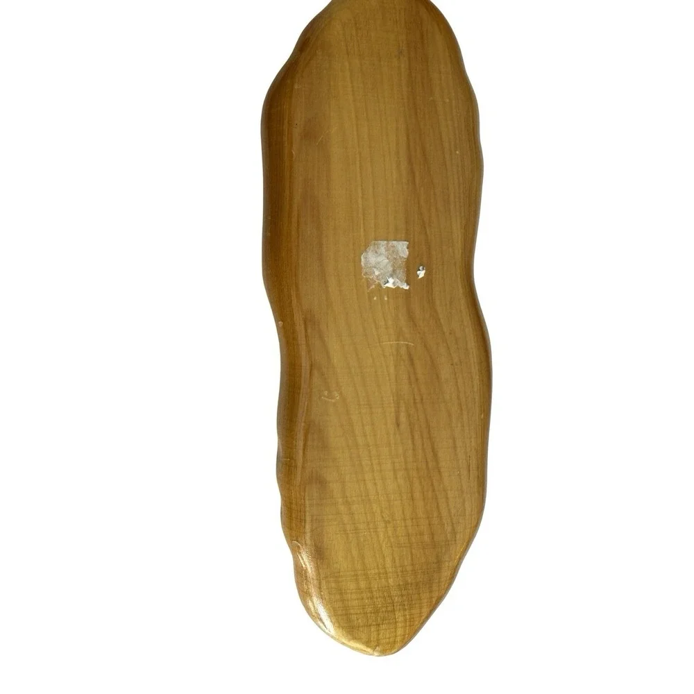 Vintage Leaf Shaped Monkey Pod double sided 11.5